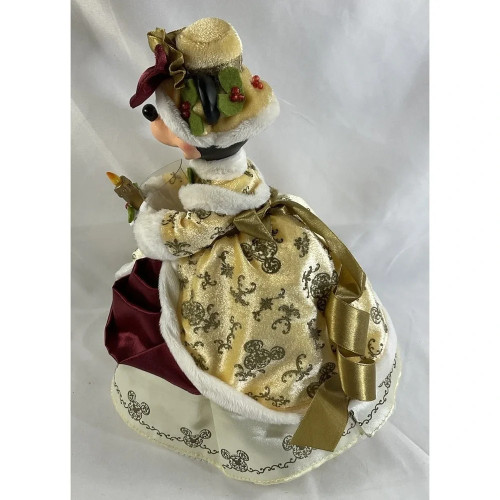 2010 RARE Disney Minnie Mouse Victorian Christmas Topper For Tree 12